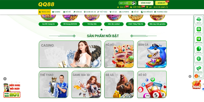 Các trò chơi "Đỉnh Kout" tại QQ88